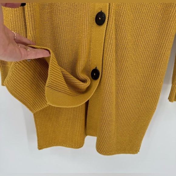 J Jill Women's Oversized Midi Knitted Open Button Front Cardigan Sweater - Picture 4 of 13